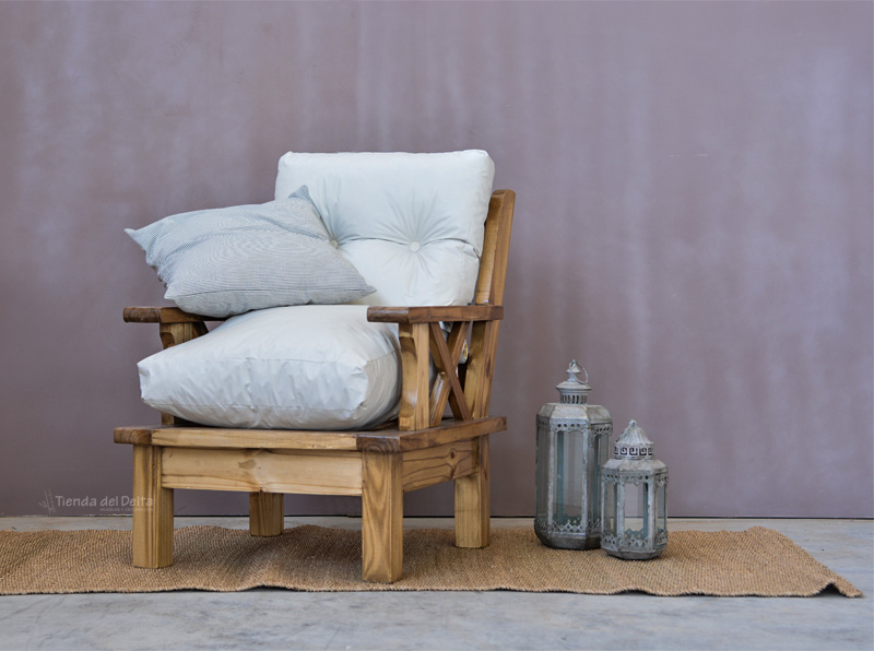 SILLON ESTILO CAMPO INDIV X