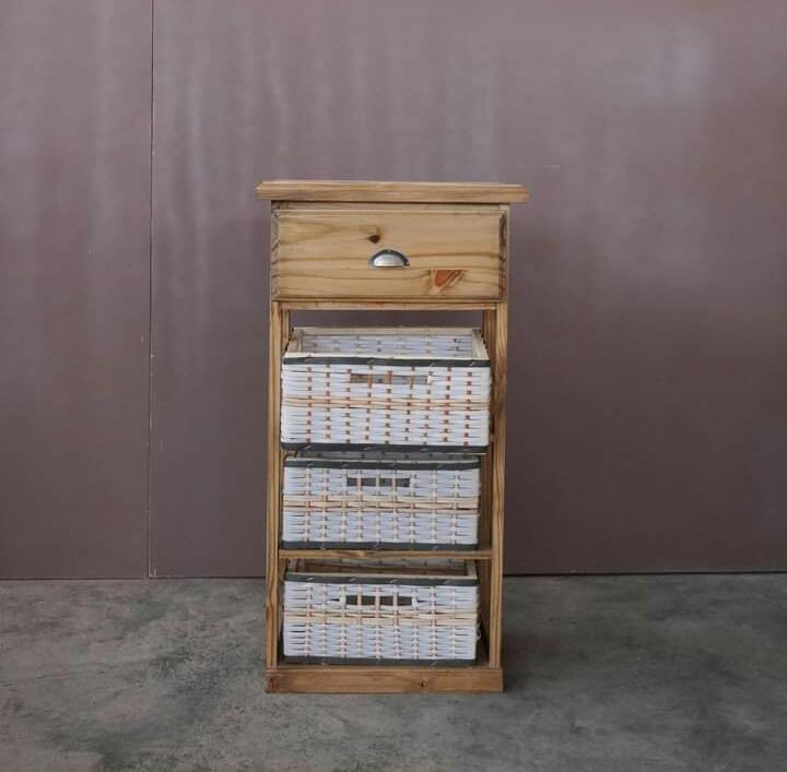 CAJONERA ZUNCHO Y MADERA X 3 C/CAJ