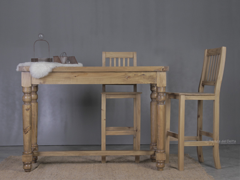 MESA ISLA TORNEADA 1.40X0.70