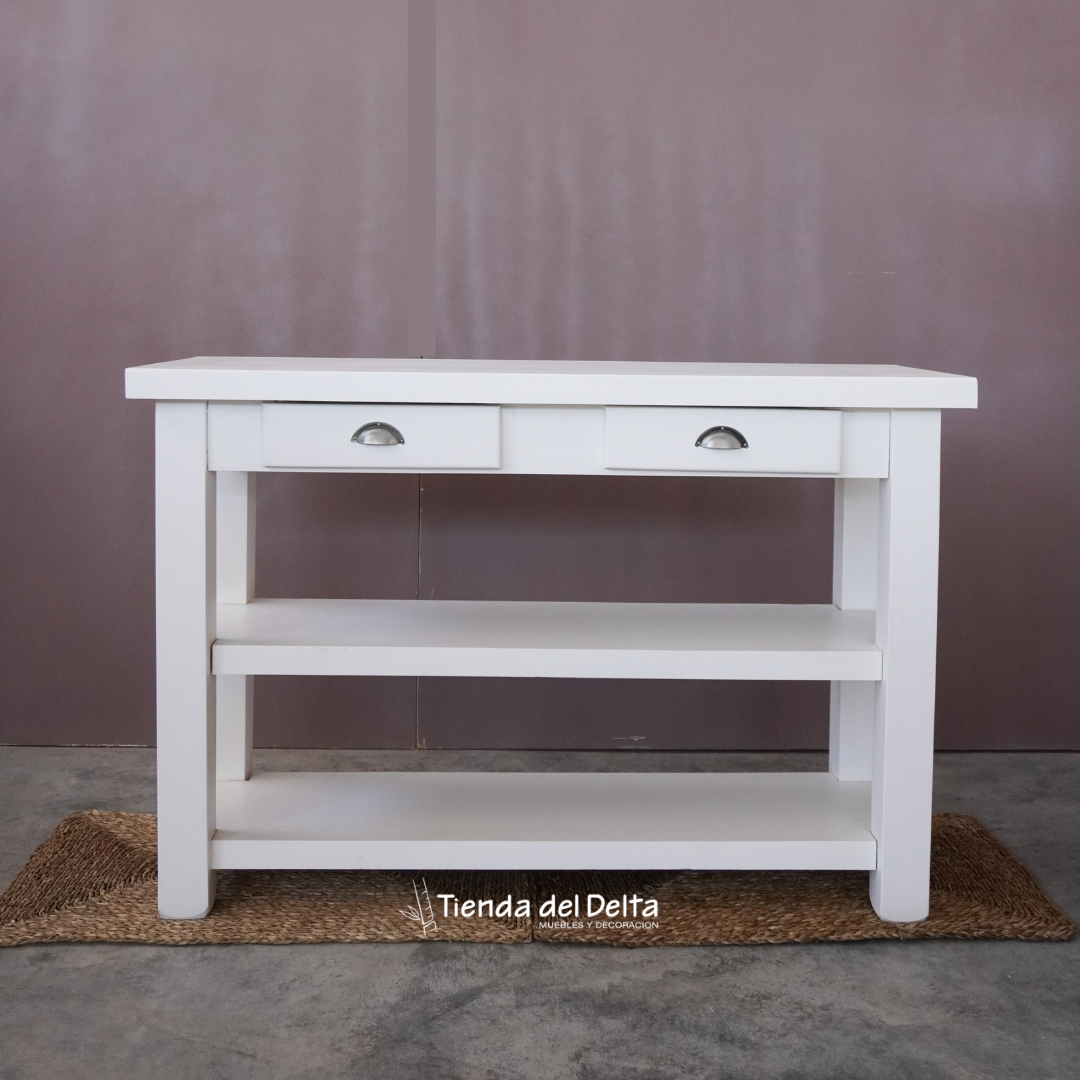 MESA DE APOYO ENCHAPADA X 1.20 TE