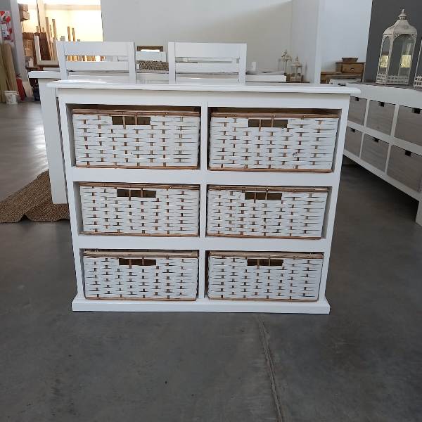 CAJONERA ZUNCHO Y MADERA  X 6 TE