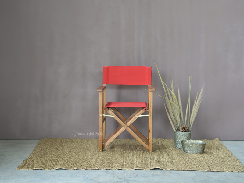 SILLON DIRECTOR LONA ROJA