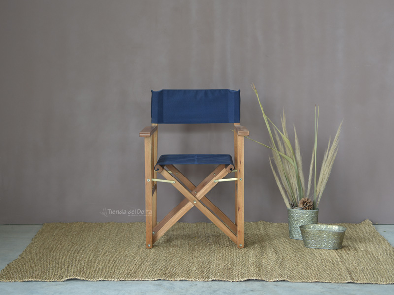 SILLON DIRECTOR LONA AZUL