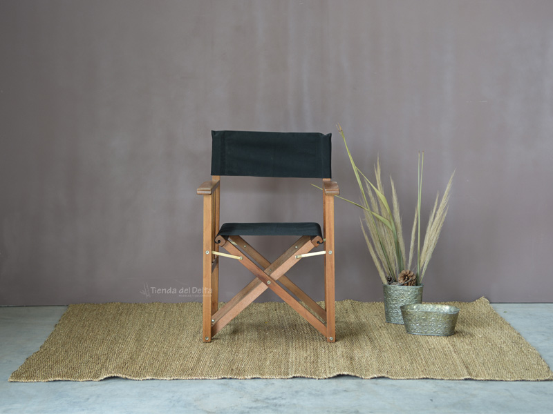 SILLON DIRECTOR LONA NEGRA