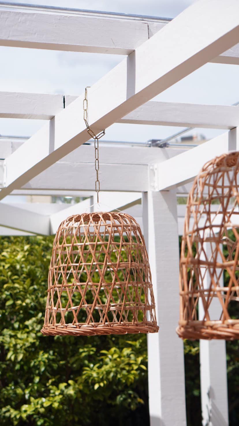 COLGANTE MIMBRE CALADA 40X40